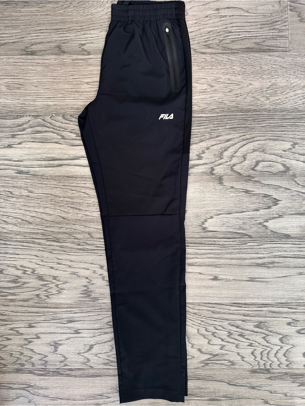 Fila Black Men's Athletic Joggers with Zipper Pocket